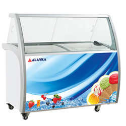 Tủ đông trưng bày kem Ý